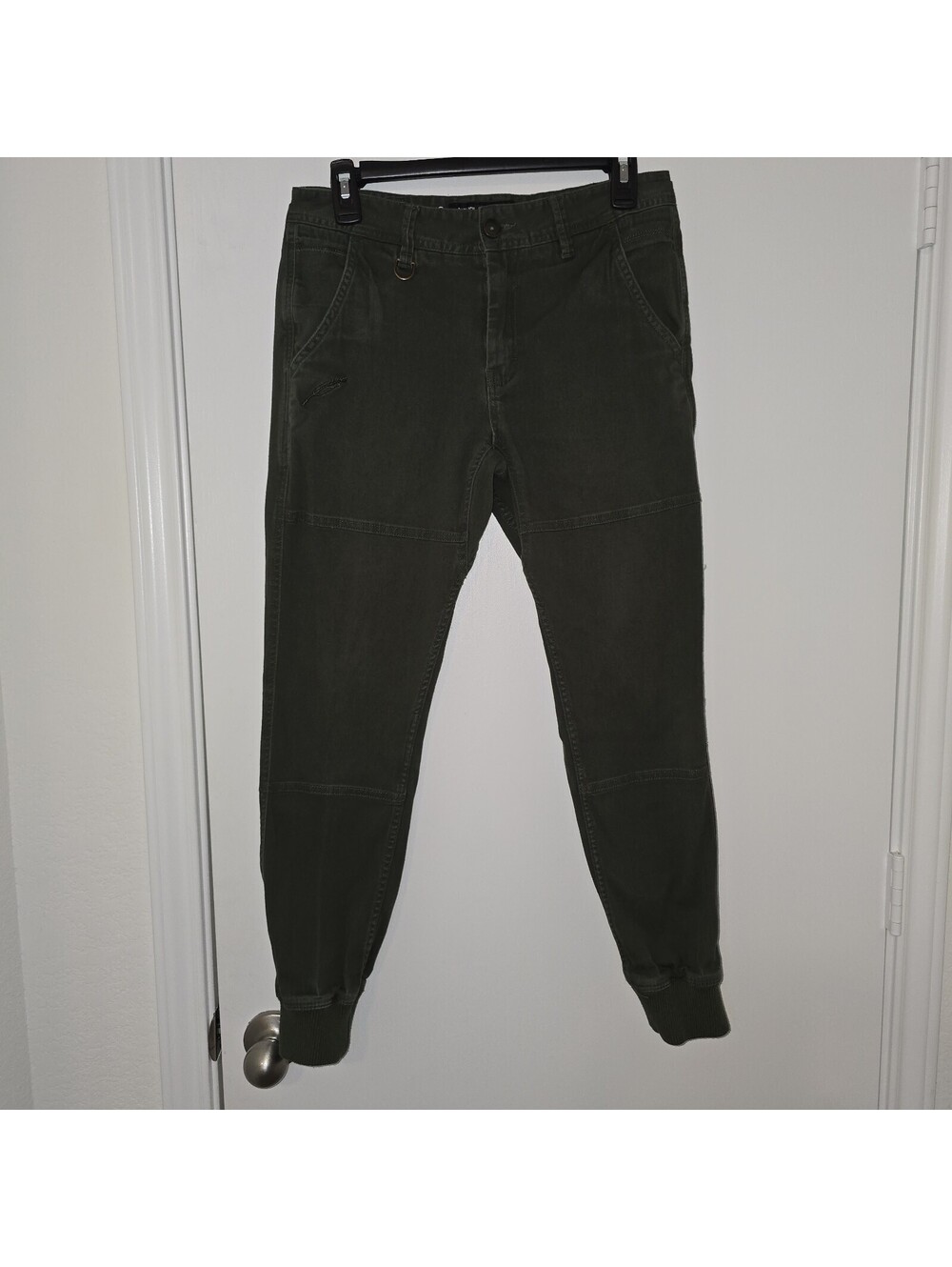 Publish Today For Tomorrow Dark Olive Green Mens Joggers Sz 30